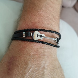 Roestvrijstalen gitaararmband