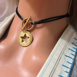 Collier cordon Toggle étoile Zamak et ACIER INOXYDABLE au choix image 8