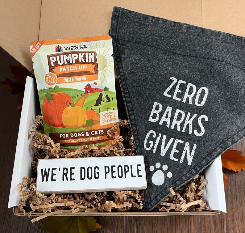 Fall Gift Box for Dog Lover Gift Basket Autumn Dog Gift Box Etsy