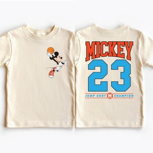 Disney Mickey Basketball Shirt, Custom Kids Mickey Shirt, Toddler Basketball Shirt, Disney Sports Shirt, Mickey Jordan Shirt, Basketball Tee