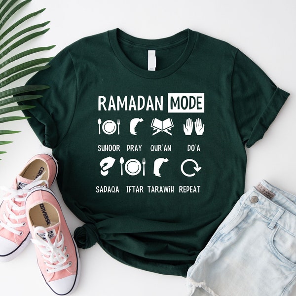 Ramadan Mode On Shirt, Ramadan Month Sweatshirt, Fasting Month Shirt, Family Ramadan Gift, Ramadan T-shirt, Eid Mubarak Tee, Muslim Gift