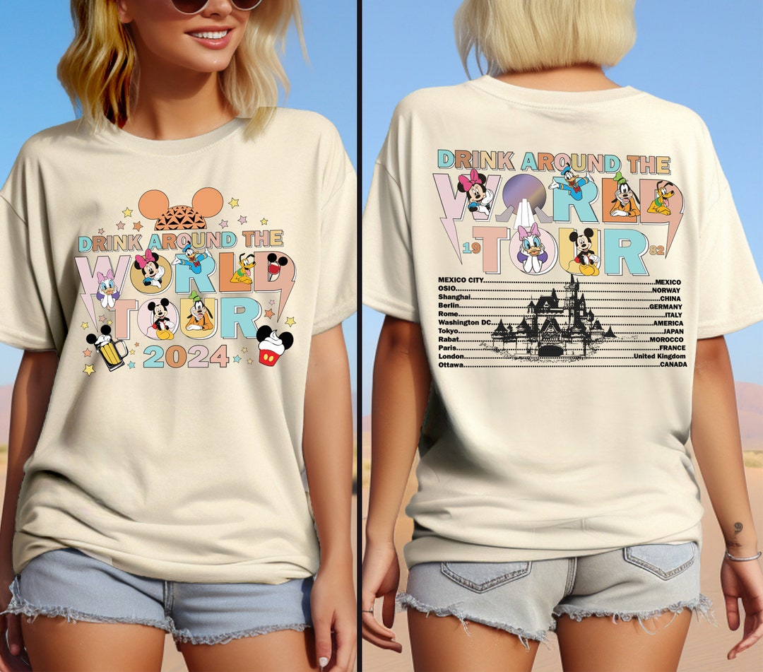 Disney World Tour 2024 Shirt, Mickey and Friends Epcot Sweatshirt
