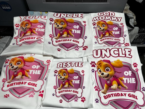 Personalized Birthday pup  shirts