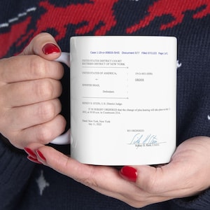 RHOSLC Jen Shah Mug: Guilty Plea Court Docket Coffee Mug