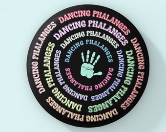 Botón pinback del programa de televisión Bones: Insignia de fan de Dancing Phalanges