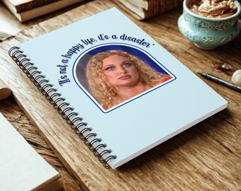 90 day gift, Natalie 90 day fiance spiral notebook, reality TV journal, funny TV notebook, 118 page lined diary, TLC gift