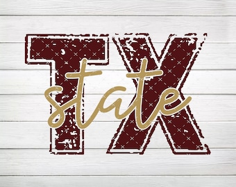 Tx State PNG, Digital File, Instant Download
