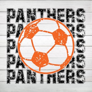 Panthers Soccer PNG, Digital File, Instant Download