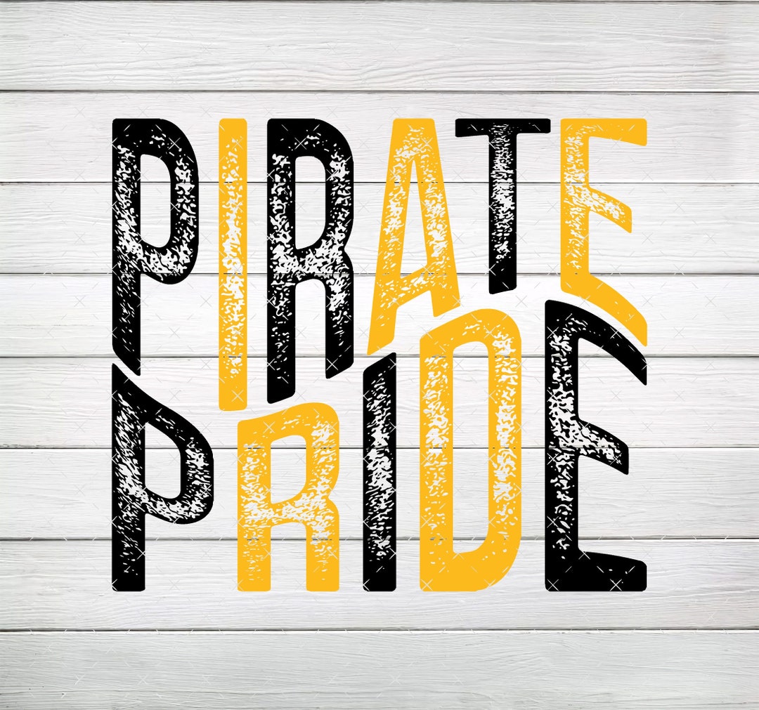 Pirate Pride PNG, Black and Yellow - Gold Digital File, Instant ...
