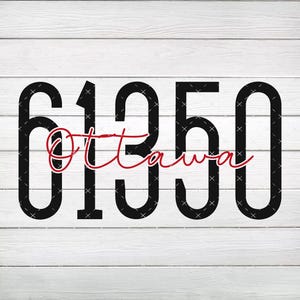 Ottawa Zip Code Digital File, Instant Download