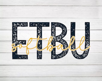 ETBU softball PNG, plik cyfrowy, natychmiastowe pobranie