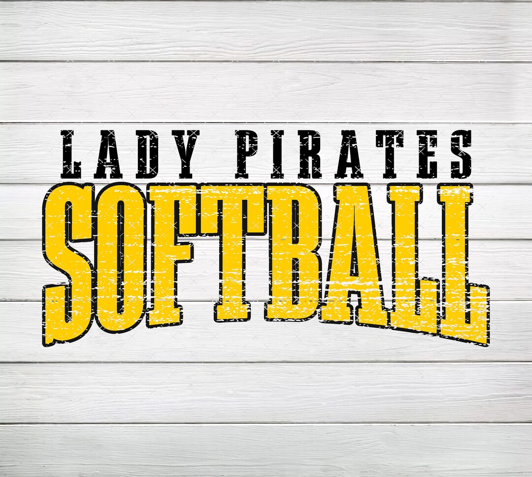 Lady Pirates Softball Vintage Look PNG, Digital File, Instant Download - Etsy