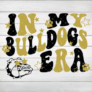 In My Bulldogs Era Black & Gold PNG