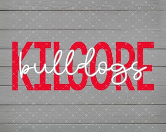 Kilgore bulldogs SVG/PNG, plik cyfrowy, natychmiastowe pobranie