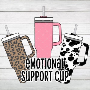Copo De Apoio Emocional PNG, Leopardo, Rosa, Estampa De Vaca PNG