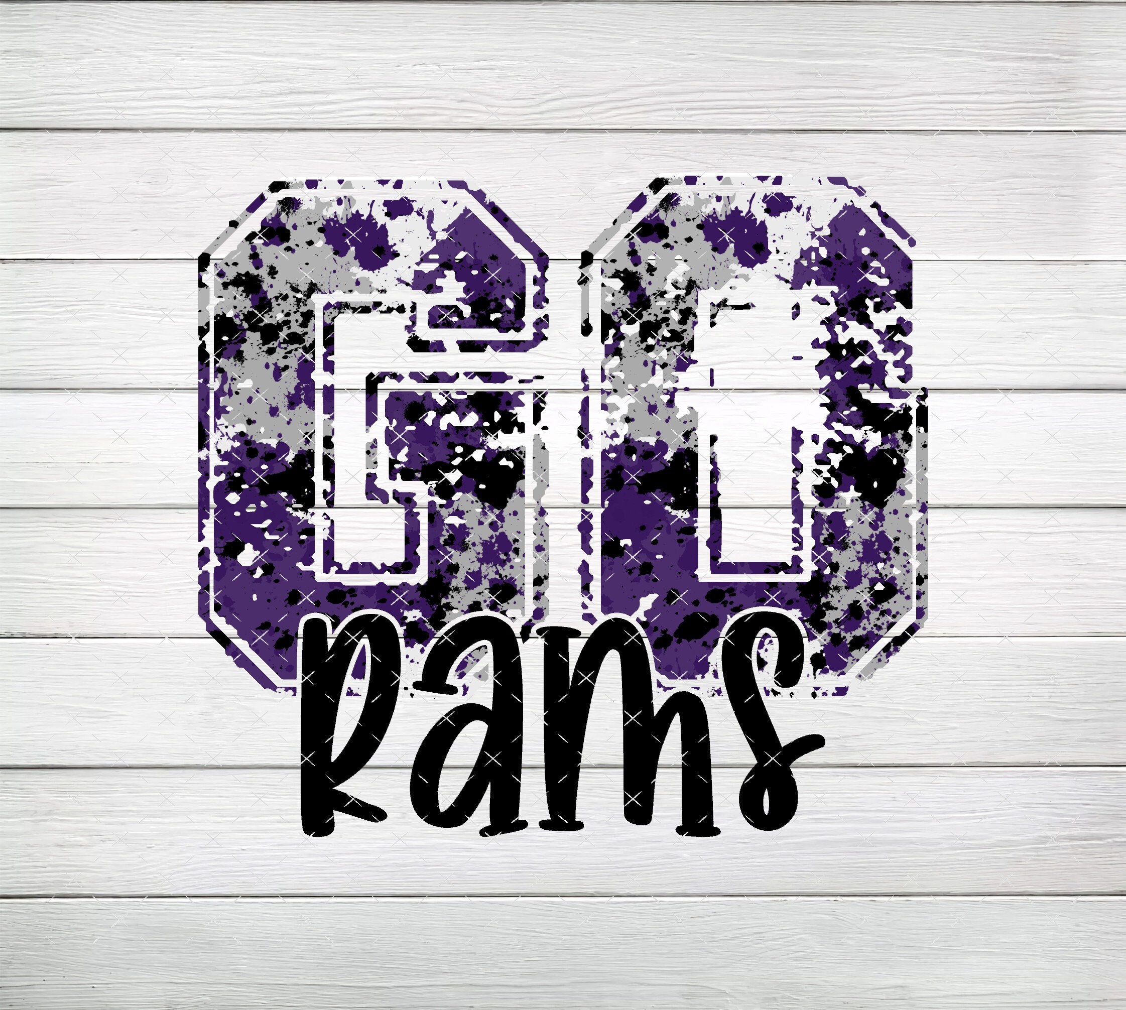 Go Rams Purple & Black PNG, Digital File, Instant Download - Etsy