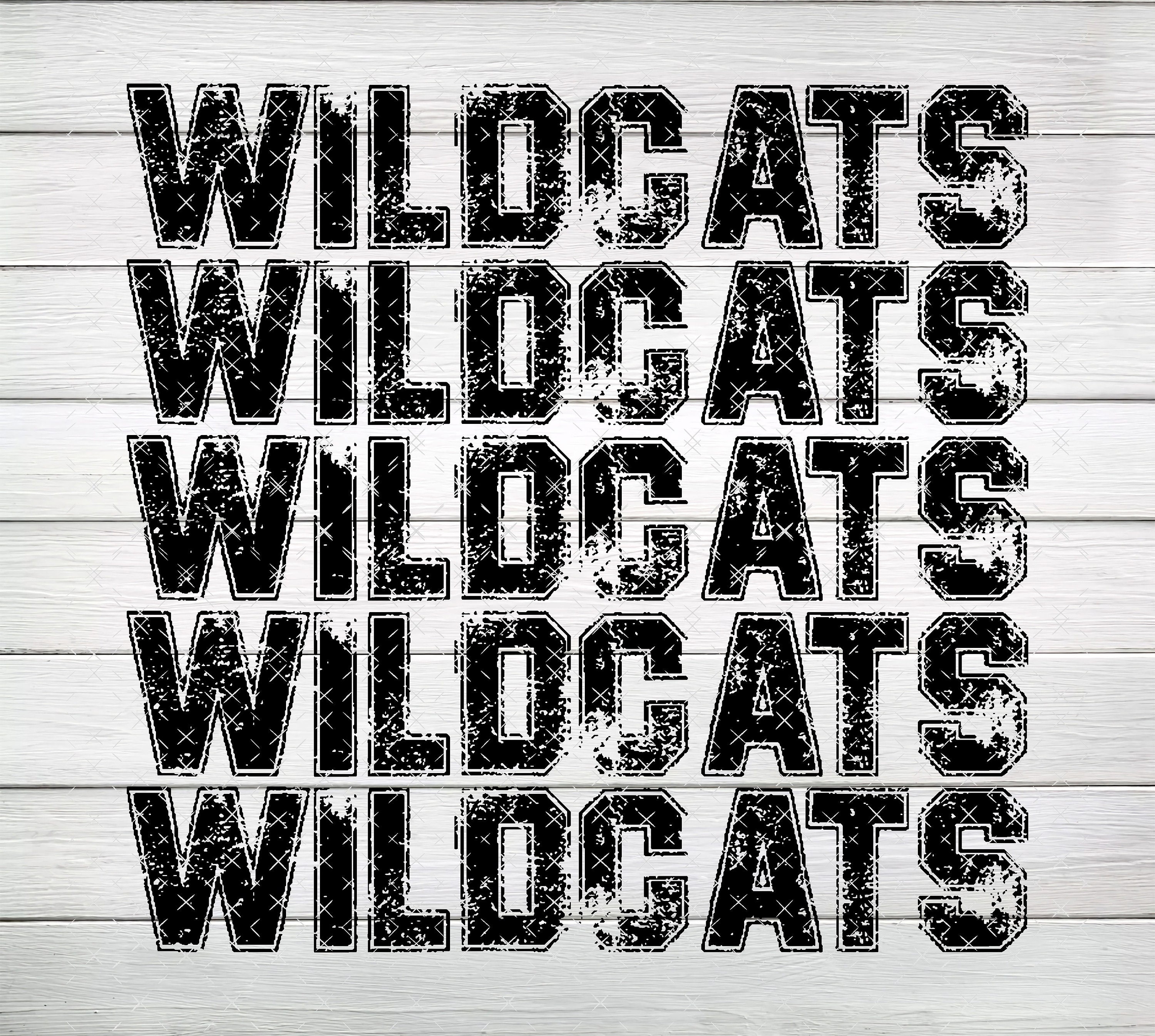 Wildcats Distressed PNG Digital File Instant Download - Etsy