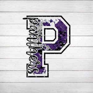 Paint Splatter Panthers PNG, zwart en paars png, digitaal bestand, Instant Download