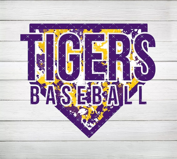 Tigers Baseball Home Plate Splatter PNG, Digital File, Instant Download
