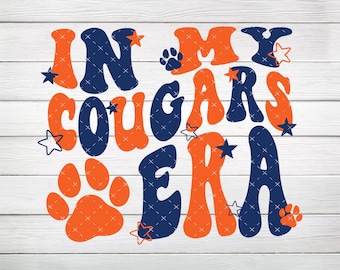 W mojej erze Cougars Pomarańczowo-granatowy PNG