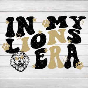 In My Lions Era Black & Gold PNG