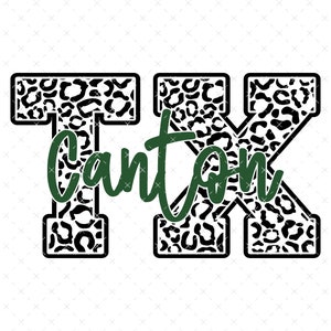 Canton Texas Leopard PNG & SVG