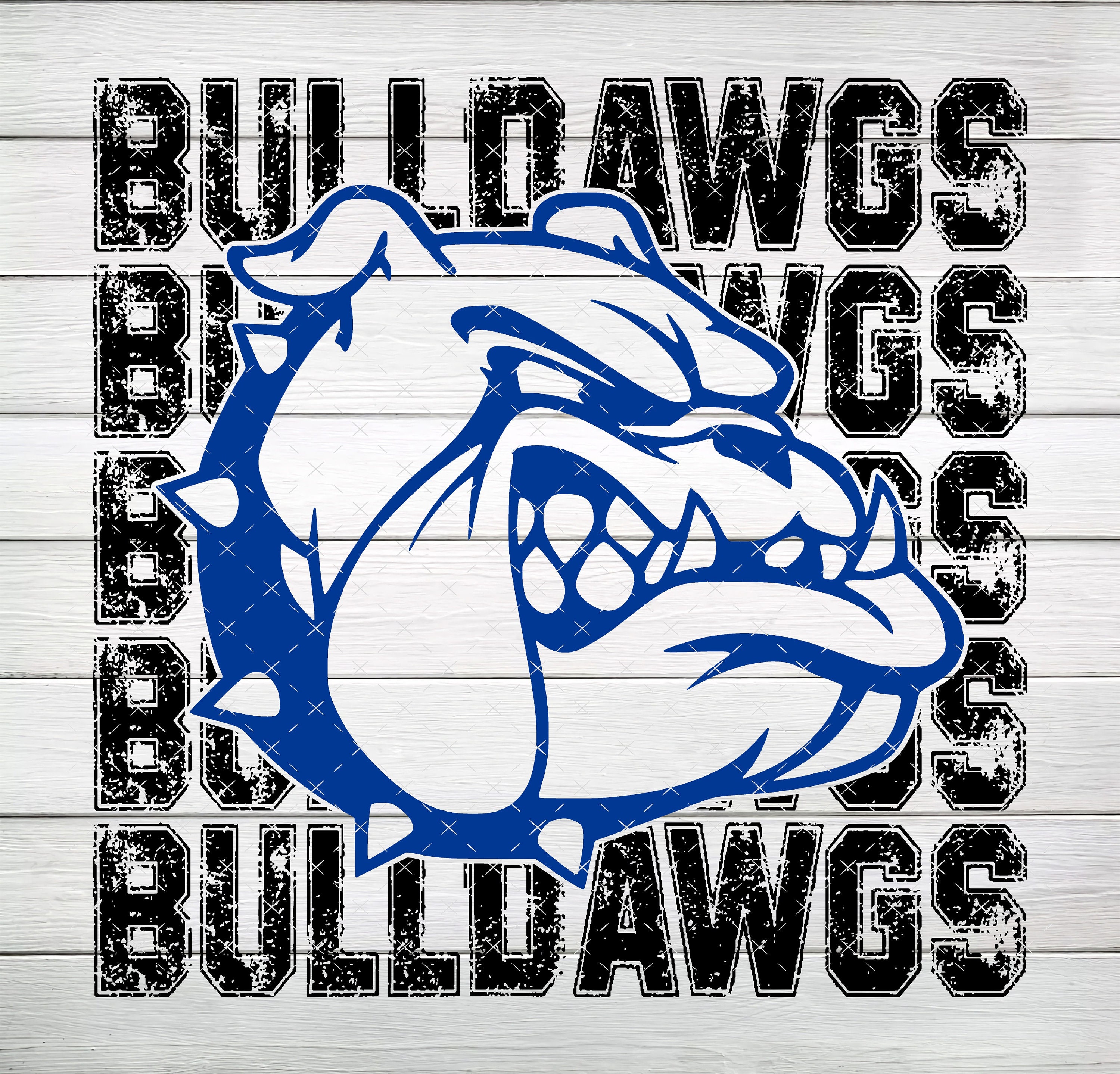 Bulldawgs PNG, Black and Blue png, Digital File, Instant Download