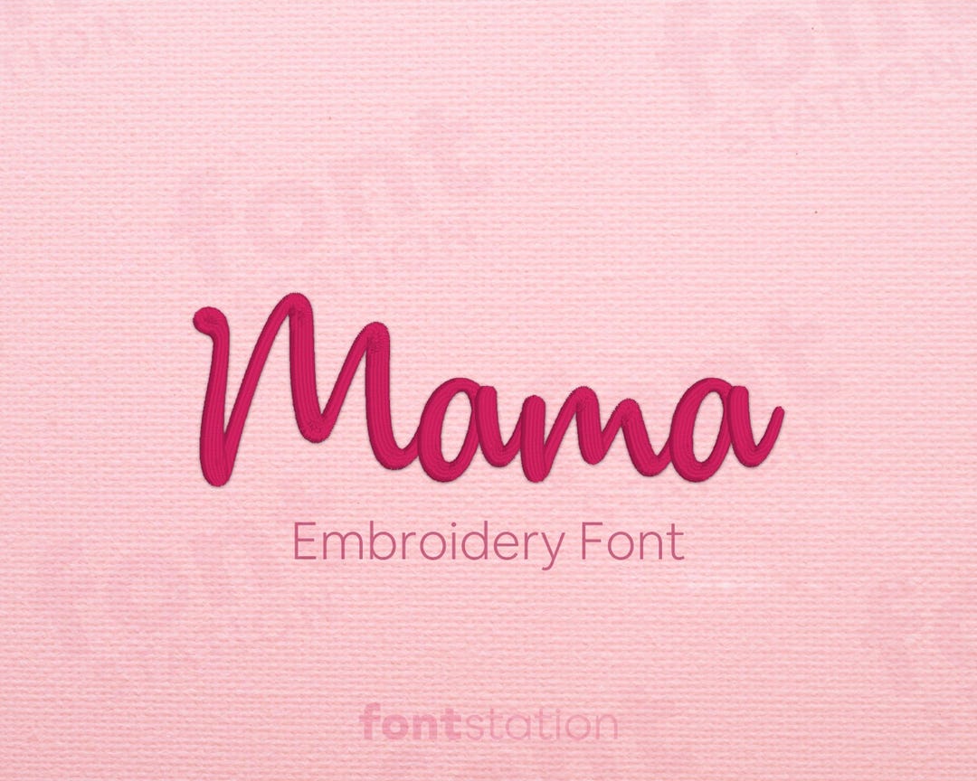 Mama Embroidery Font - Mother's Day, Mom Letters - Handwritten, Mom ...