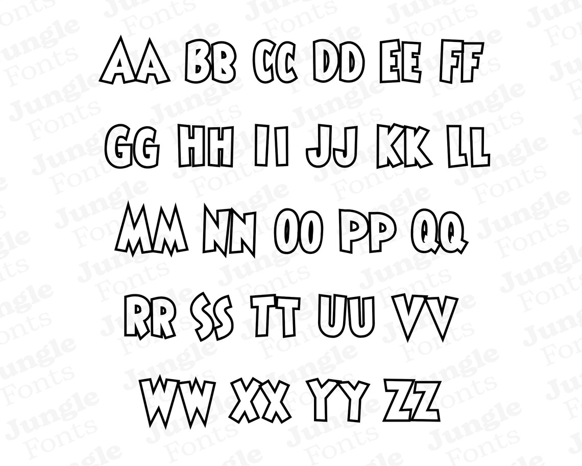 Tom Jerry Font Tom Jerry SVG Alphabet Tom Jerry Cricut | Etsy España