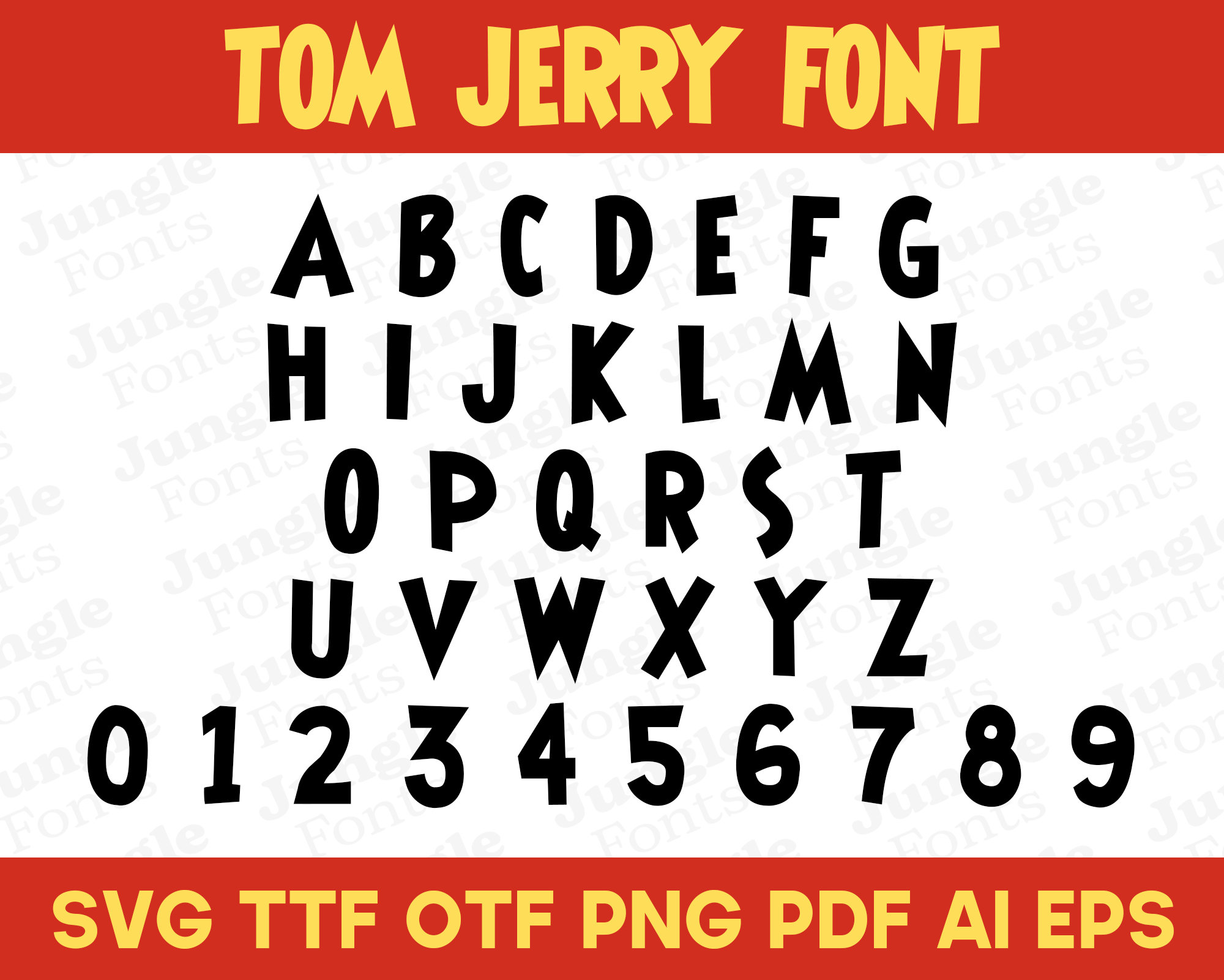 Tom and jerrys font - Etsy Österreich