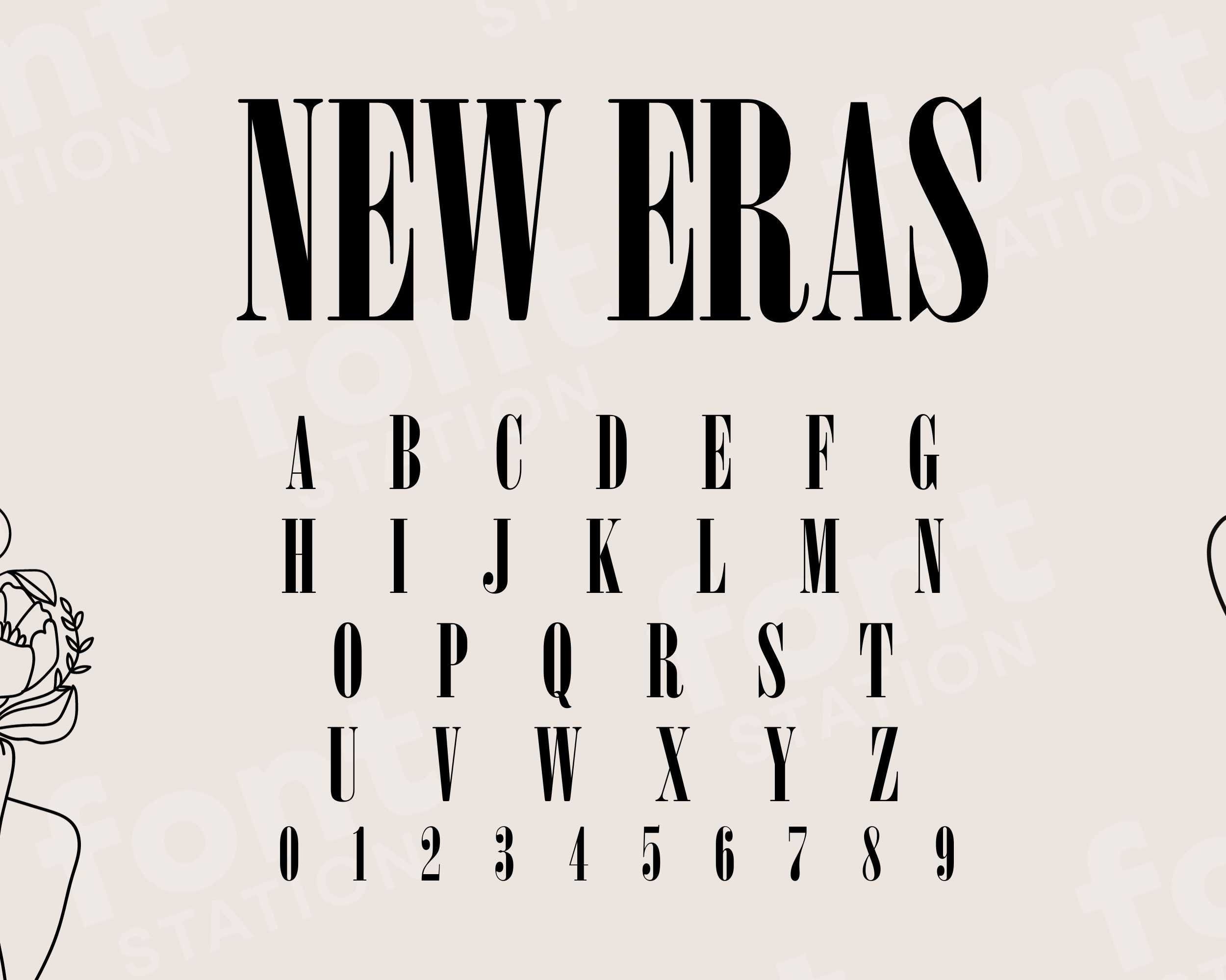 New Eras Font - Rock Music SVG - Display Letters, Newspaper