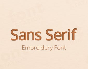 Sans Serif Embroidery Font - Classic Letters - Small & Large Sizes, Machine Embroidery Alphabet - 9 Sizes - BX, PES + 9 formats