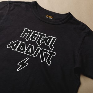 Metal Music Font - Rock Metal SVG - Rock Letters, Heavy Metal Alphabet ...