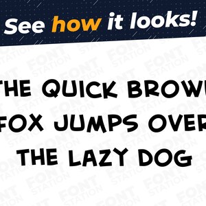 Dora Font - Dora SVG - Playful Kids Letters, Funny Cartoon Alphabet - TTF OTF Files - Instant Download - Font for Canva, Cricut and more image 2
