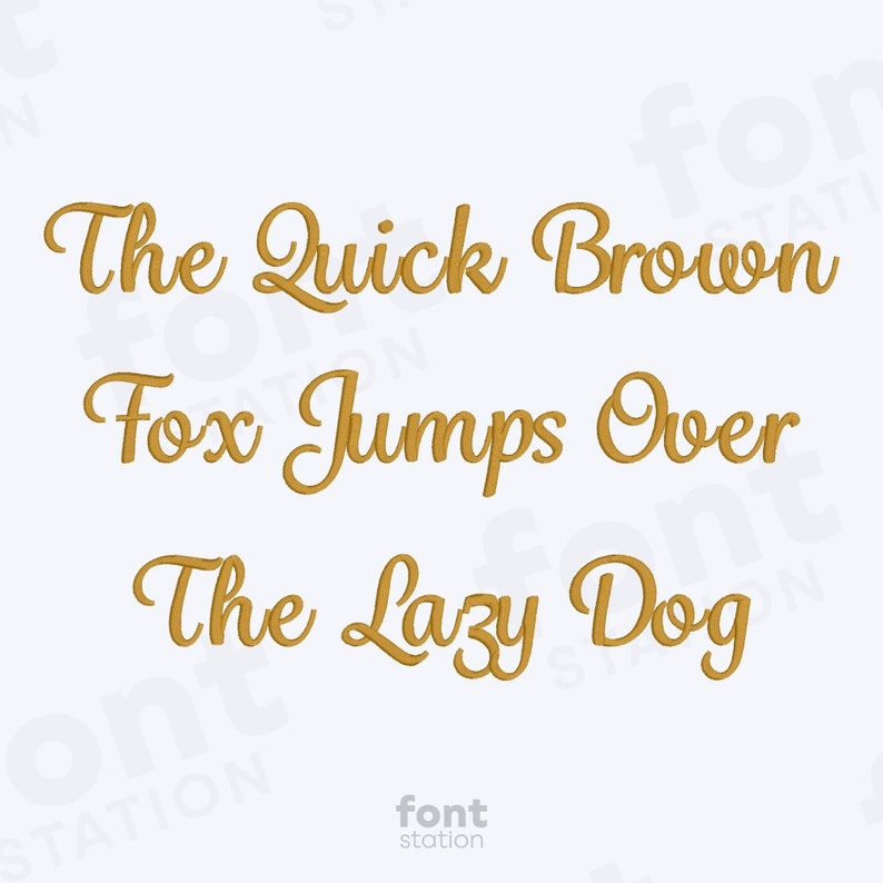 Wedding Embroidery Font 6 Sizes BX, PES 9 Formats Elegant, Cursive