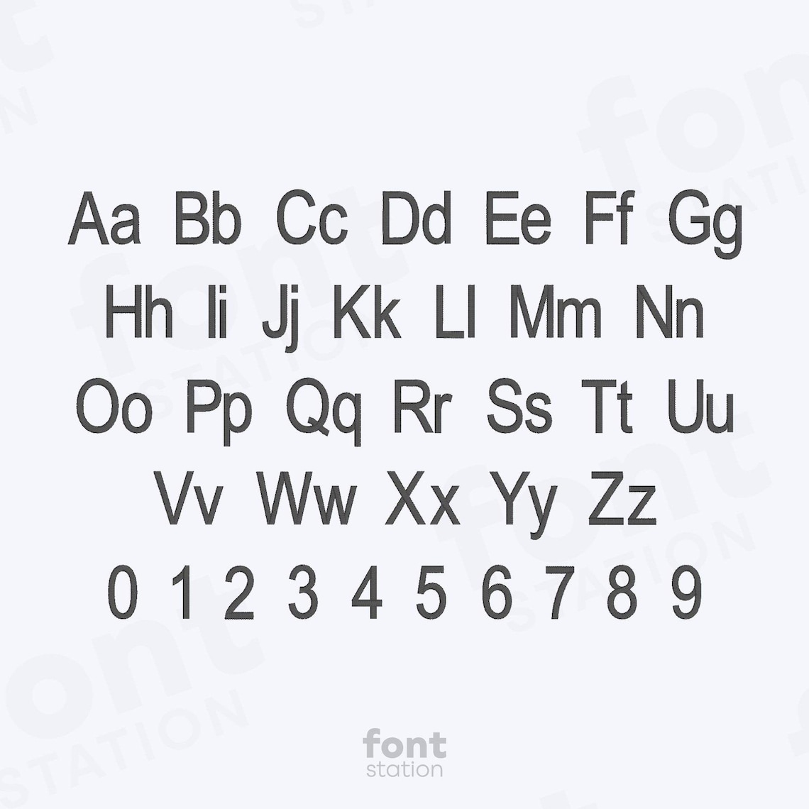 Arial Narrow Embroidery Font - 8 Sizes - BX, PES + 9 Formats - Clean ...
