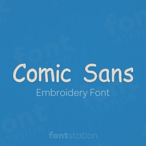 Comic Sans Embroidery Font - 10 Sizes - BX, PES + 9 formats - Fun, Playful Letters - Comic Book Machine Embroidery Alphabet