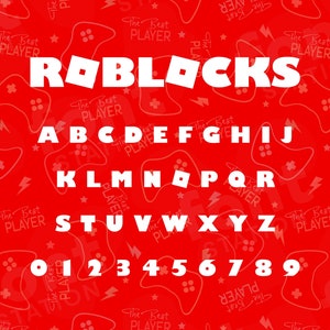 Roblocks Schriftart - Roblocks SVG - Blocks Letters, Squared Kid Alphabet - TTF OTF Dateien - Instant Download - Schriftart für Canva, Cricut und mehr