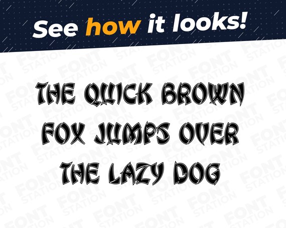 Ninja フォント - Ninja SVG - Cricut シルエット フォント - アジア