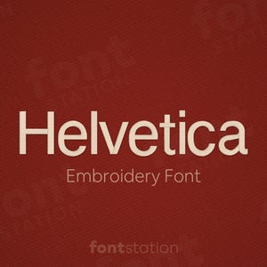 Helvetica Embroidery Font - 6 Sizes - BX, PES + 9 formats - Sans Serif Letters - Classic Machine Embroidery Alphabet
