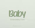 Baby Embroidery Font - Boys & Girls Embroidery Letters - Cute and Playful Machine Embroidery Alphabet - 8 Sizes - BX, PES + 9 formats