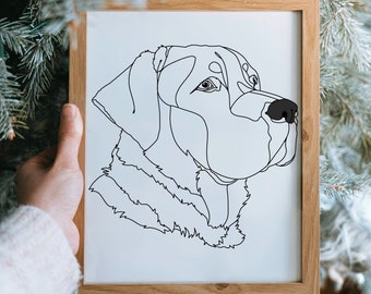 Pet Portrait, Custom Pet Portrait, Pet Drawing, Pet Digital Art