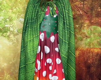 Leaf Cloak for Woodland Fairy Elf Costume