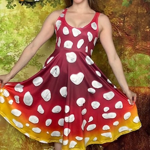Mushroom Amanita Toadstool Dress