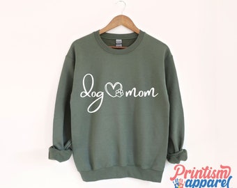 Dog Mama Sweatshirt, Dog Lover Gift, Dog Sweatshirt, Dog Mom Gift, Personalized Gifts, Dog Mom Hoodie, Gift for Her