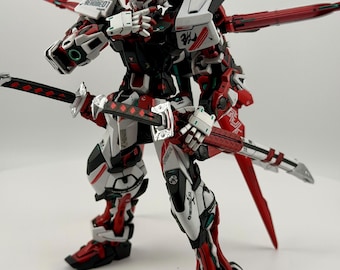 Bandai 1/100 MG Astray Roter Rahmen Flugeinheit - Selbstbemalt