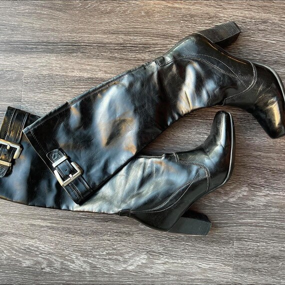 franco sarto black dress boots Franco Sarto Black Shoe Size 8.5 booties  Share the Love Consignment