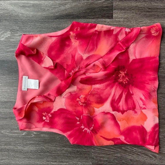 Worthington Red and Peach Matching Shirt/Skirt Set - image 3