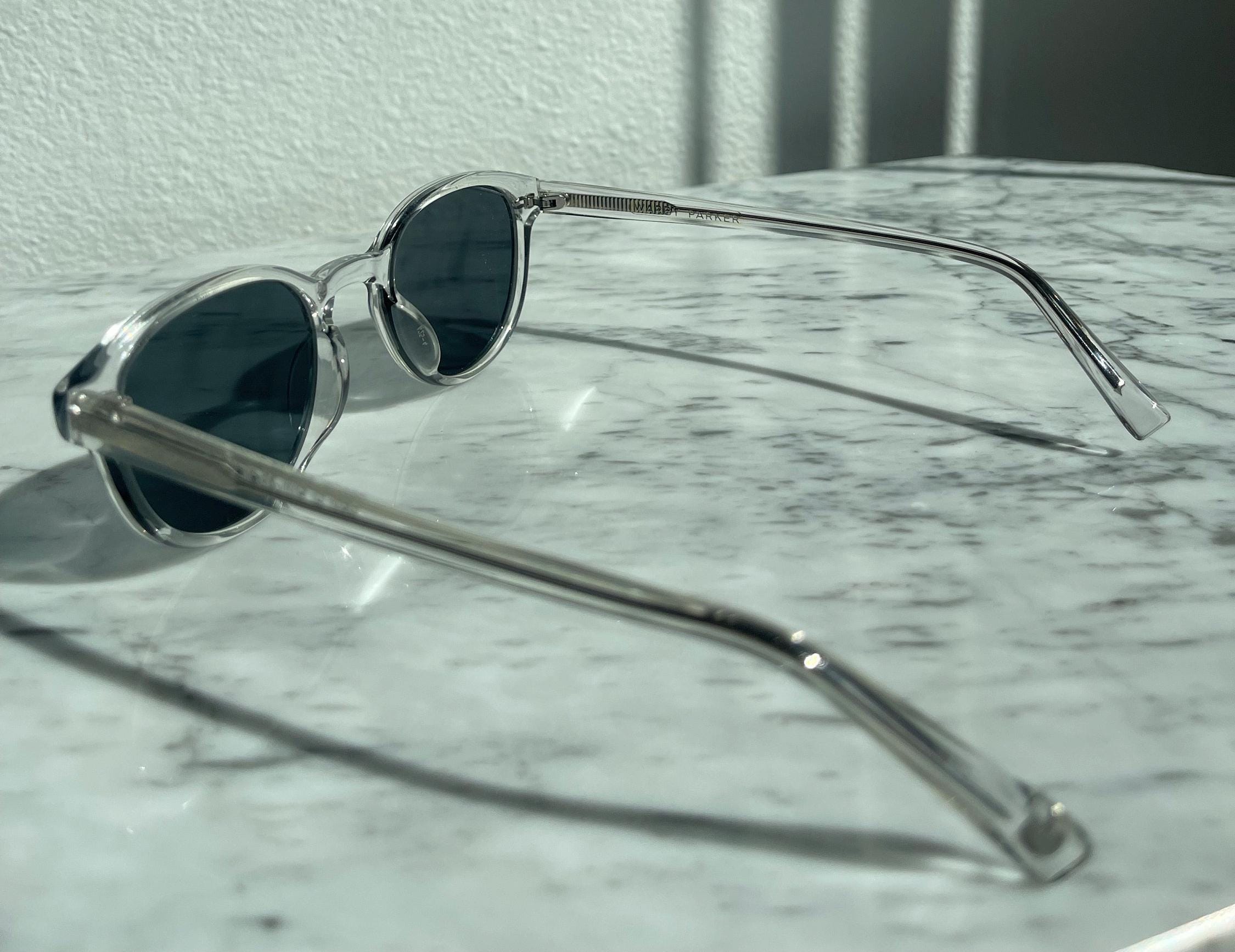 Warby Parker Sunglasses Percel 500 Crystal Rim Frame 48-21  display picture 3
