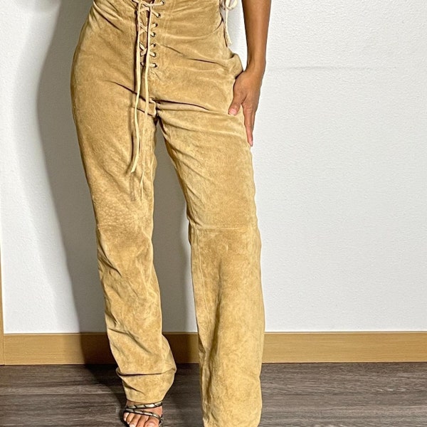 Vintage Boho For Joesph Brown Genuine Suede Pants